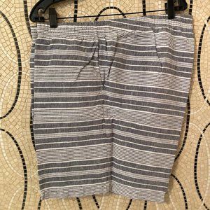 Women's J.Jill Striped Shorts-Plus Size 2X